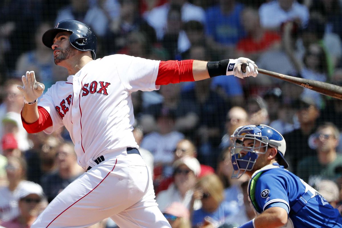 Which Boston Red Sox swings heaviest bat? Is it J.D. Martinez