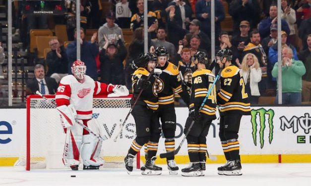 Boston Bruins Throttle Red Wings 8-2