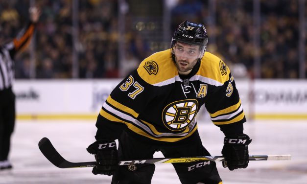 Boston Bruins: Patrice Bergeron Out With Injury