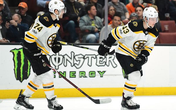 Heinen And DeBrusk Stepping Up With Pastrnak Injured