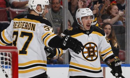 Boston Bruins Clinch Home Ice; Marchand Hits 100